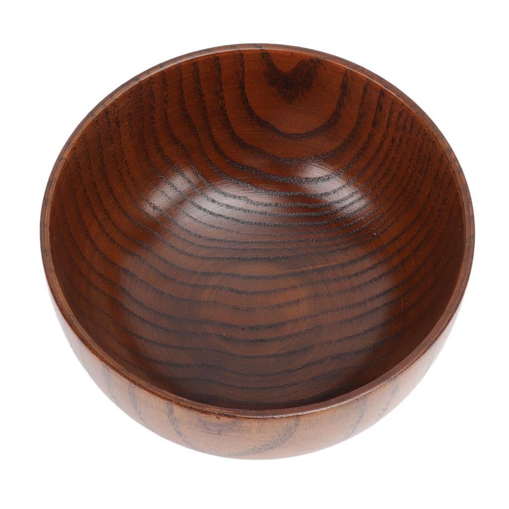 Handmade Wood Bowl Japanese Style Wooden Bowl Serving Tableware for Noodles Rice Soup Dip Salad