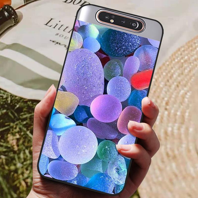 Per Samsung A80 Custodia Cover Posteriore in Silicone Custodia per Telefono Per Samsung Galaxy A80 Custodie per Galaxy A 80 A805F A805 Paraurti Morbido Funda
