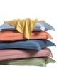 Set di Due Federe in Seta Tencel - Colore Unito per Uso Domestico o in Dormitorio