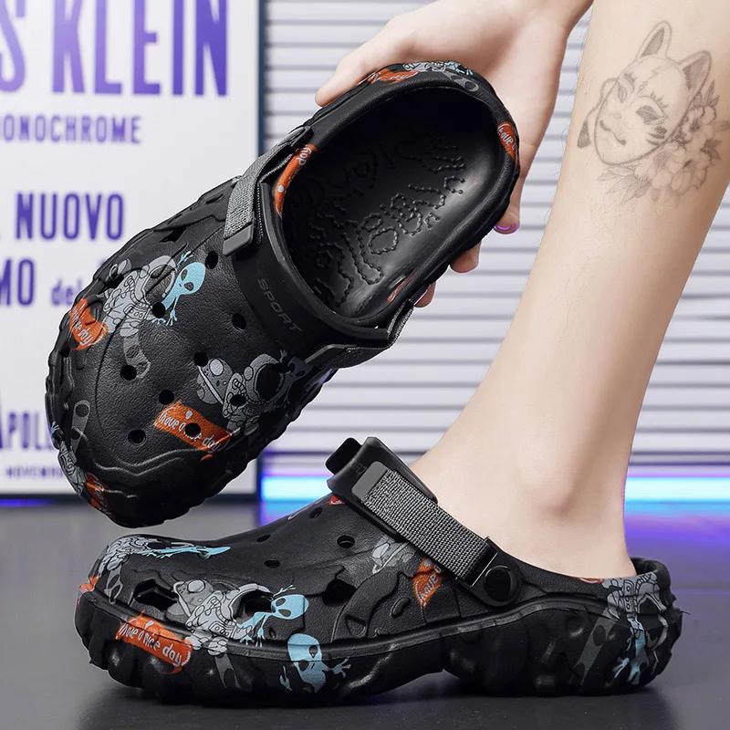 Men's Summer Clogs Sandals Eva Slippers Men Fashion Flat Sandals Men Women Leisure Slides Men Casual Shoes