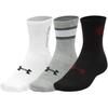 Under Armour Letter Logo Jacquard Casual Breathable Comfortable Mid-Calf Socks 3 Pairs Women Socks 1382942-101