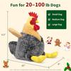 Weihnachten Quietschendes Hundespielzeug Plüsch Gefülltes Huhn Kauspielzeug für Kleine Mittelgroße und Große Hunde Niedliches und Fy Interaktives Welpenspielzeug mit