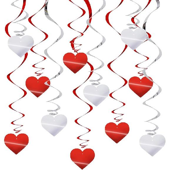 BEISHIDA Silver Star Hanging Swirl Decorations,Hanging Silver Party Supplies for Graduation Wedding Baby Shower Decorations, Pack of 15