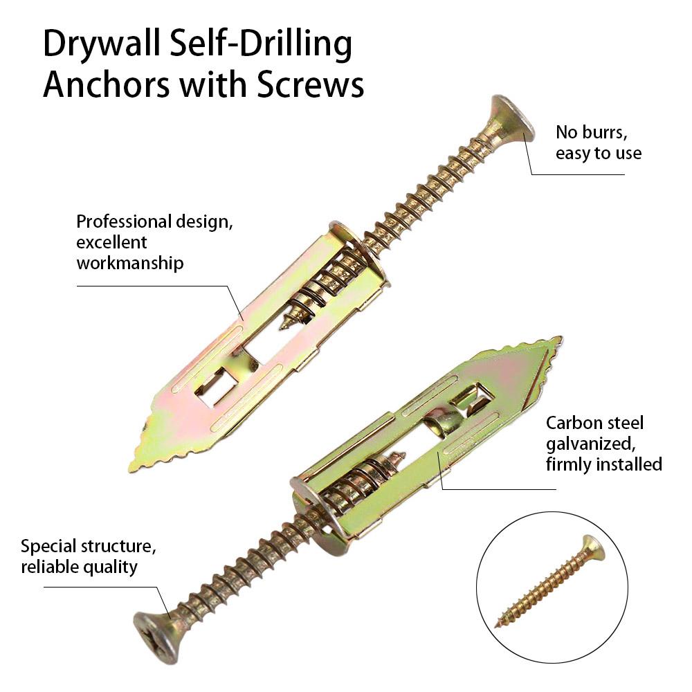 Self-Tapping Screws Kit Dowel Fixing Tools Plasterboard Wall Fixing Plug Screws Expansion Nails