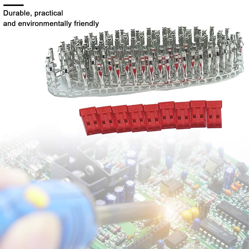 300/420Pcs JST SYP 2 Pin 2.54 MM Adapter Cable Terminal Socket Male Female Housing Connector Female Male Red Plug Terminal Kit