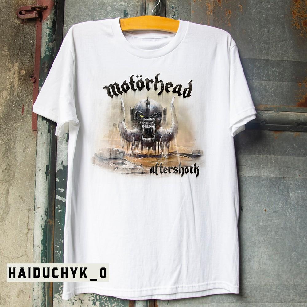 Motörhead Aftershock Unisex White T-shirt Size S-5XL Unisex T-Shirt S