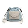 Oxford Shoulder Bag with Pocket Commute Drawstring Bag Simple Crossbody Bag  Girls