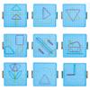 Montessori Baby Creative Toy Graphics Rubber Tie Nail Boards Childhood Geometry Education Preschool Kids Puzzle Game Toy 14cm