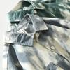 Neue Mode Tie Dye Gedruckt Shirts Männer Trendy Streetwear Lose Casual Herren Tops Reine Baumwolle Hemd mit Taschen Retro Männer kleidung