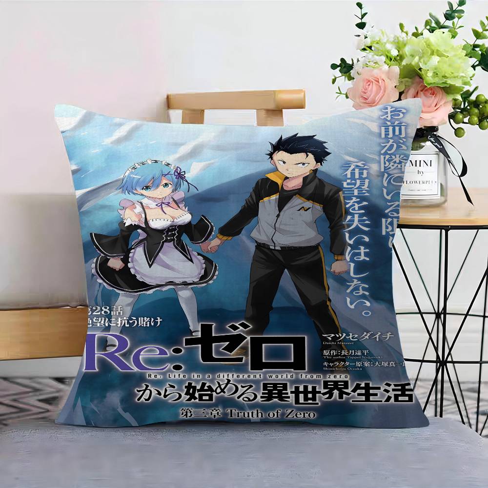 Hot game RRe Zero Anime Pillow Anime Pillow Sofa Bed Head Pillow Cover Cushion Cover x cm Fashion
