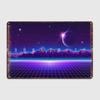 Neon Landscape Metal Sign Cinema Garage Garage Club Decoration Plaques Tin Sign Posters