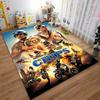 Durable Decorative Rug CHiPS Movie Motorcycle Cops Explosion Poster cute cartoon animated artwork non-slip area rug for lounge family room