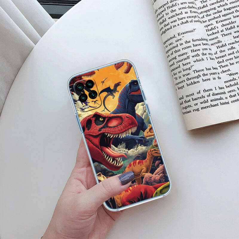 MH40 Dinosaur Phone Case for Motorola Edge 20 30 S30 40 50 Fusion Lite Plus Pro Neo Ultra One Power Action Macro Hyper Vision Zoom
