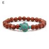Beads Bracelet Sea Turtle Beaded Elastic Rope Adjustable Boho Decoration Valentines Day Gift Women Men 8mm Natural Faux Stone Friendship Bangle Dating