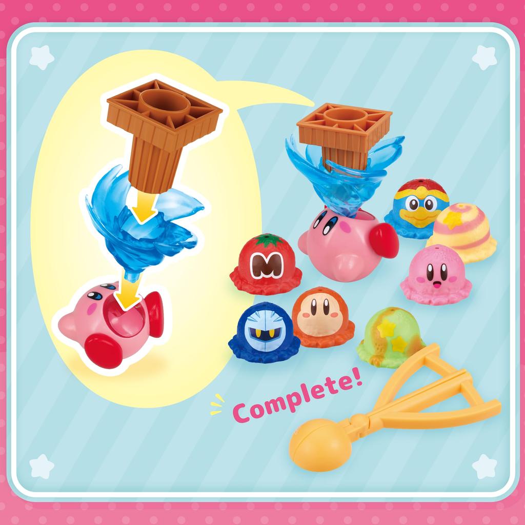 Kirby Ice Cream Tower by Epoch Mark for Ages 4 and (ST Certified), Toy/Game Up, Players 1-4