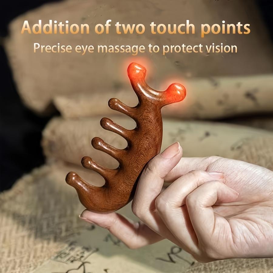 A Massage Comb, Small Dolphin Meridian Massage Comb, Head Massage Comb Gua Sha Comb Wide Tooth Comb Gentle Scalp Massager Relaxation Massage Tools