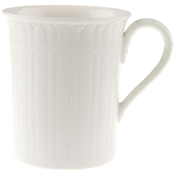 Becher - Villeroy & Boch - Cellini - 0,30l - Blanc - Porcelaine - Céramique - Grès