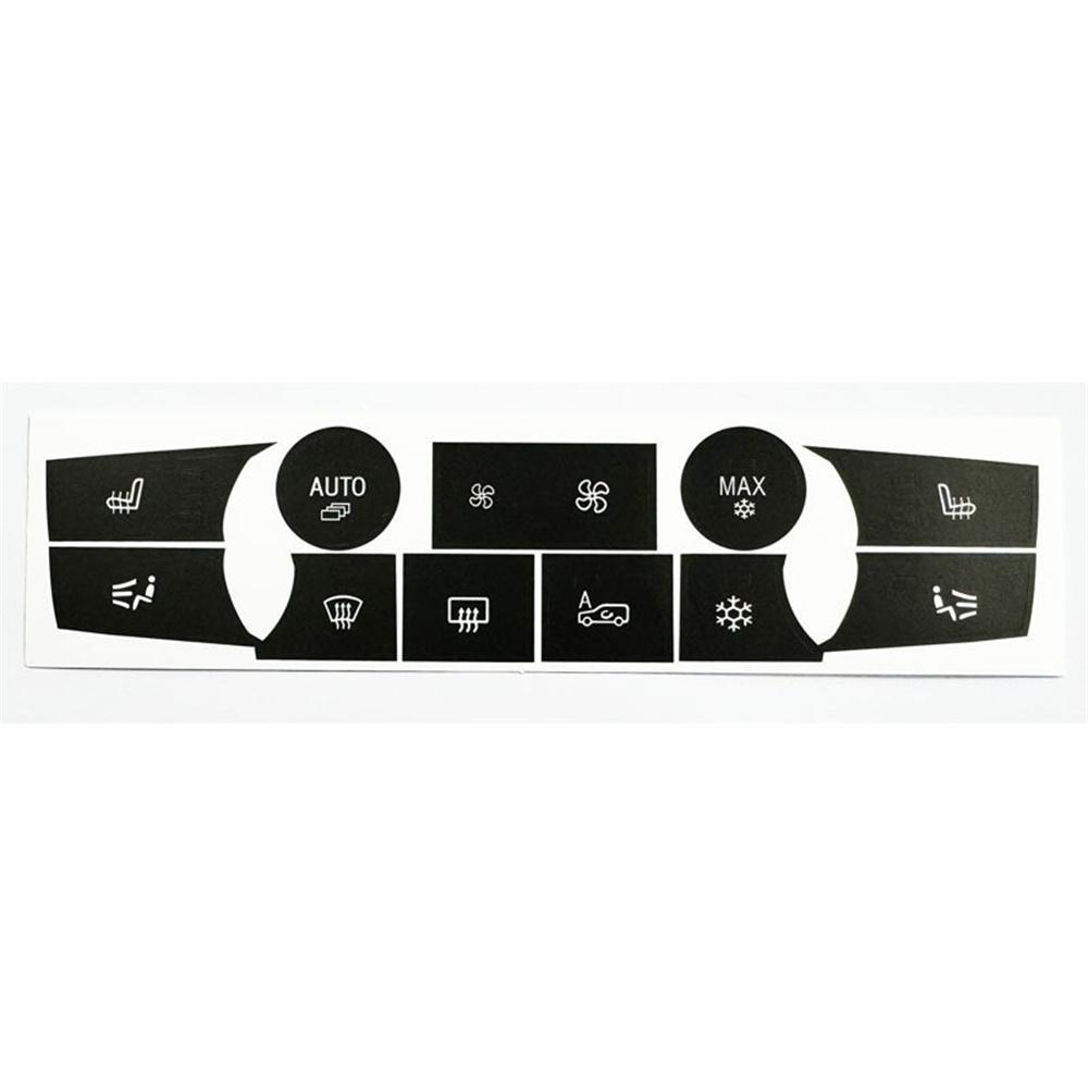 Temperature Climate Control Button Decal Stickers For BMW X5 E70 E71 2007-2013
