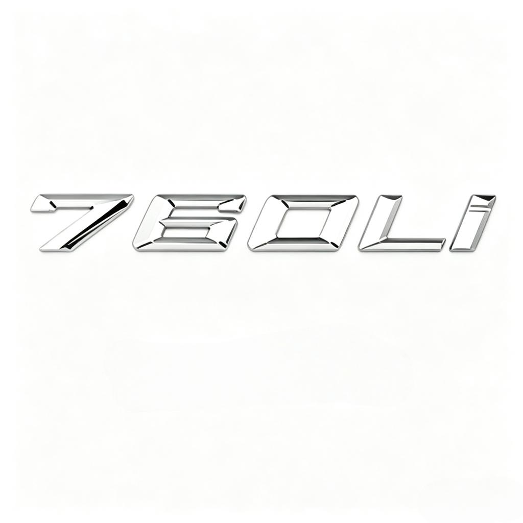 3D ABS Car Rear Trunk Letters Logo Badge Emblem Sticker For BMW 7 Series 730Li 735Li 740Li 745Li 750Li 760Li Auto Styling Decal Ya2
