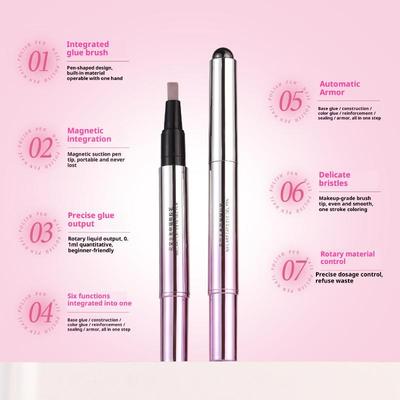 Katzenauge Gel Stift 6 in 1 Magnetischer Nagellack Mühelose Kunstfertigkeit Vielseitiger Perlen für Kreative Designs