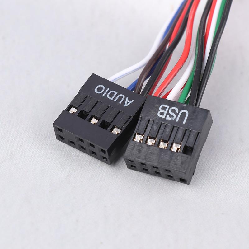 1Pc Computer Chassis Front Panel Audio Jack Front Usb Interface Host Front Bezel Cable