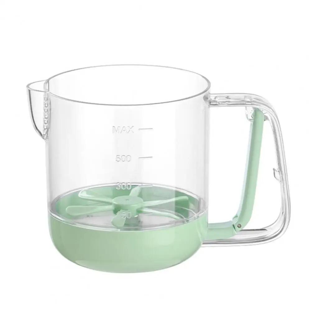 Manual Mixing Cup Whisk Dust-proof Liquid Mixing Cup Convenient Egg Beater  Kitchen Accessories