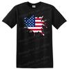 American Flag Splatter Art T Shirt for Patriotic Events Freedom Tee