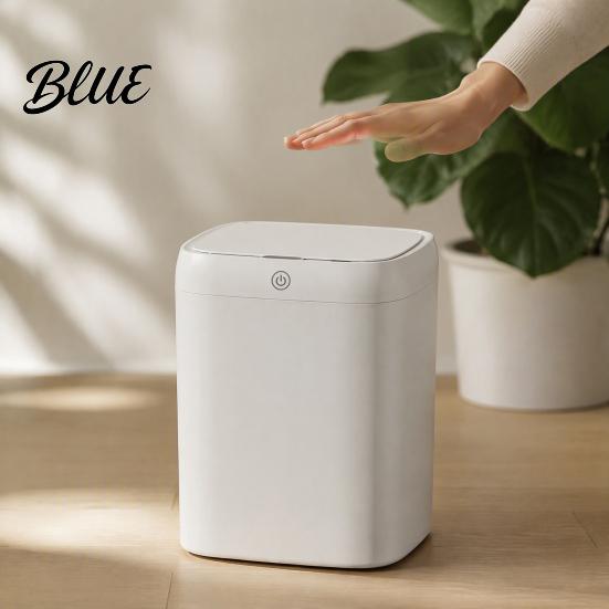 Modern Minimalist Waste Container Smart Sensor Trash Can Automatic Motion Induction Garbage Bin with Large Capacity Can Touchless Lid for Bathroom