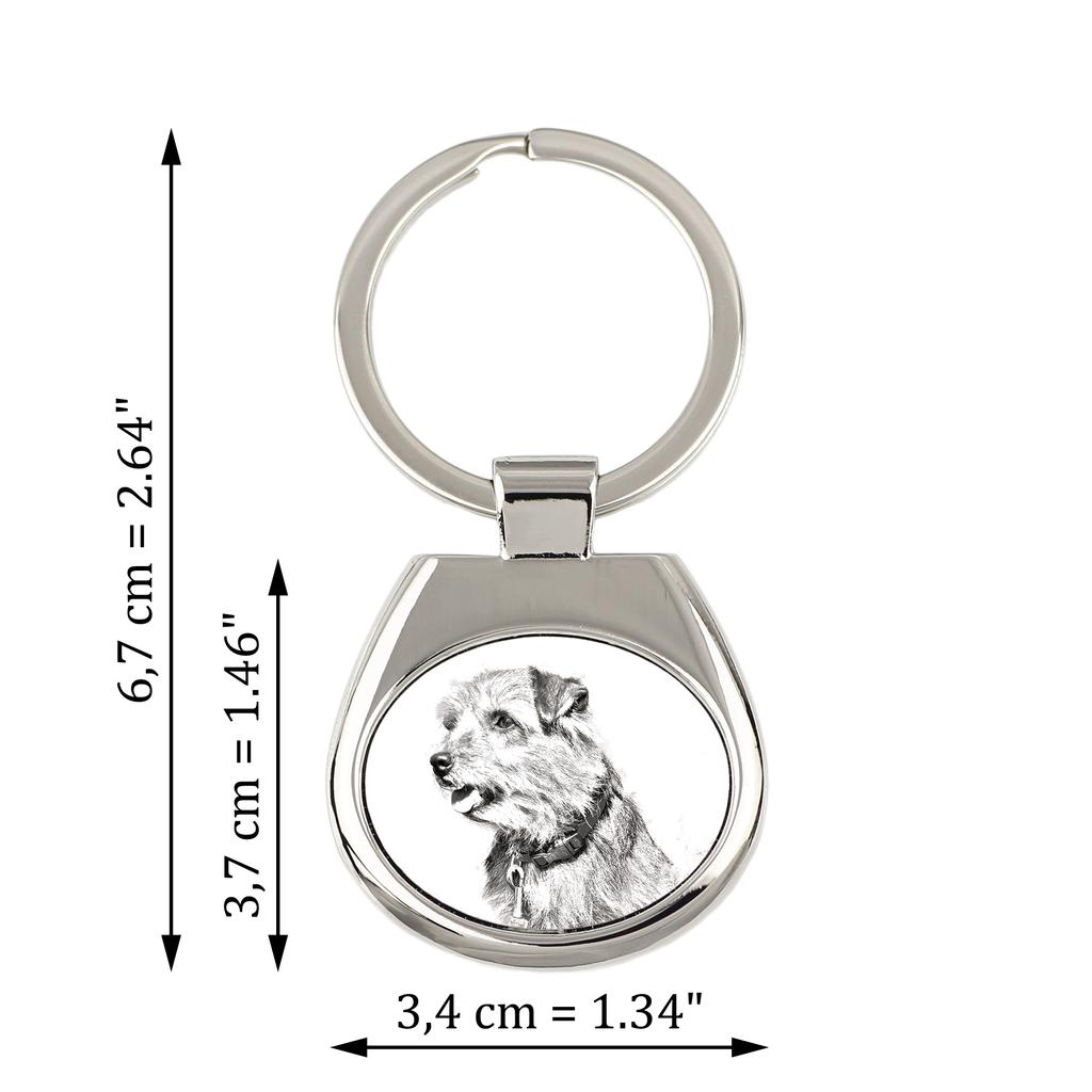 Norfolk Terrier - Keychain with a Dog, Keychain with a Print, Personalized Pendant from the Art-Dog Brand