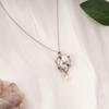 Adjustable Chain Crystal Stone Necklace Fashion forward Crystal Holder Necklace Multicolored Cage Pendant Clavicle Chain