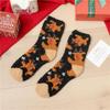 Cozy Coral Fleece Christmas Socks: Velvet Santa Half-Sided, Warm Floor Stockings for Autumn & Winter