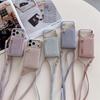 Applicable To iphone17Air Lychee Pattern Zipper Card Bag Crossbody 17ProMax Card Apple 16Pro Protective Cover