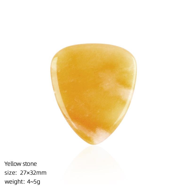Natural Crystal Guitar Pick for Electric Guitar Bass Strumming Jade Agate Style Gift