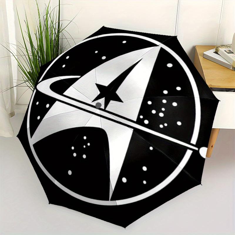 

Star Trek Umbrella Cute Umbrella with Cute Design, Portable 3 Fold Compact Umbrella for Men & Women,S372