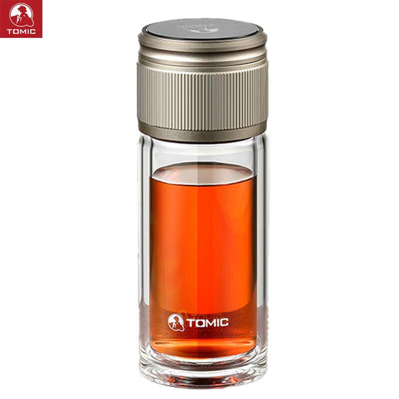 Стеклянная бутылка-заварник TOMIC Boya с двойными стенками