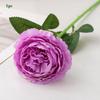 European 3heads Peony Multicolors 48*8cm/65cm Bridal Bouquet Flowers PINK Fake Peony Flower Wedding Table Decoration