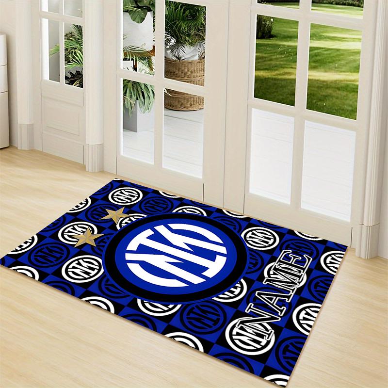 Custom Name Wolves Crest Badge Carpet Rug Customizable Soft Washable Anti-Slip Home Living Room Sofa Mats Personalized Rug. 0909201