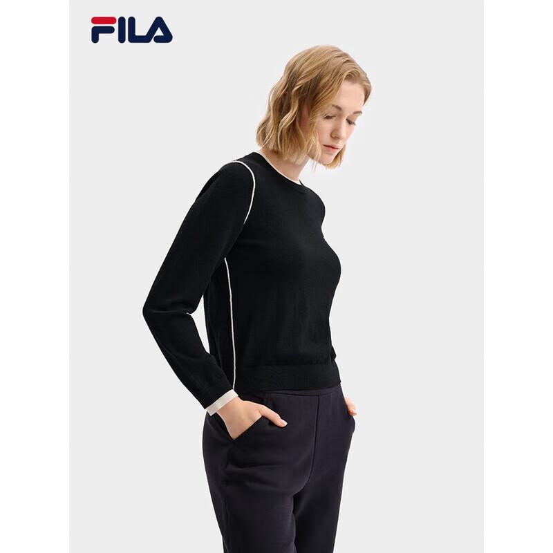 

FILA Women s 2025 Winter Faux Two-Piece Pullover Knit Sweater M