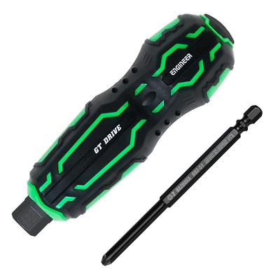Nejisaurus GT Drive 01 Bolstered Ball Grip Penetration Driver with Bit for Removing Stripped Screws + No. 2 DZ-71