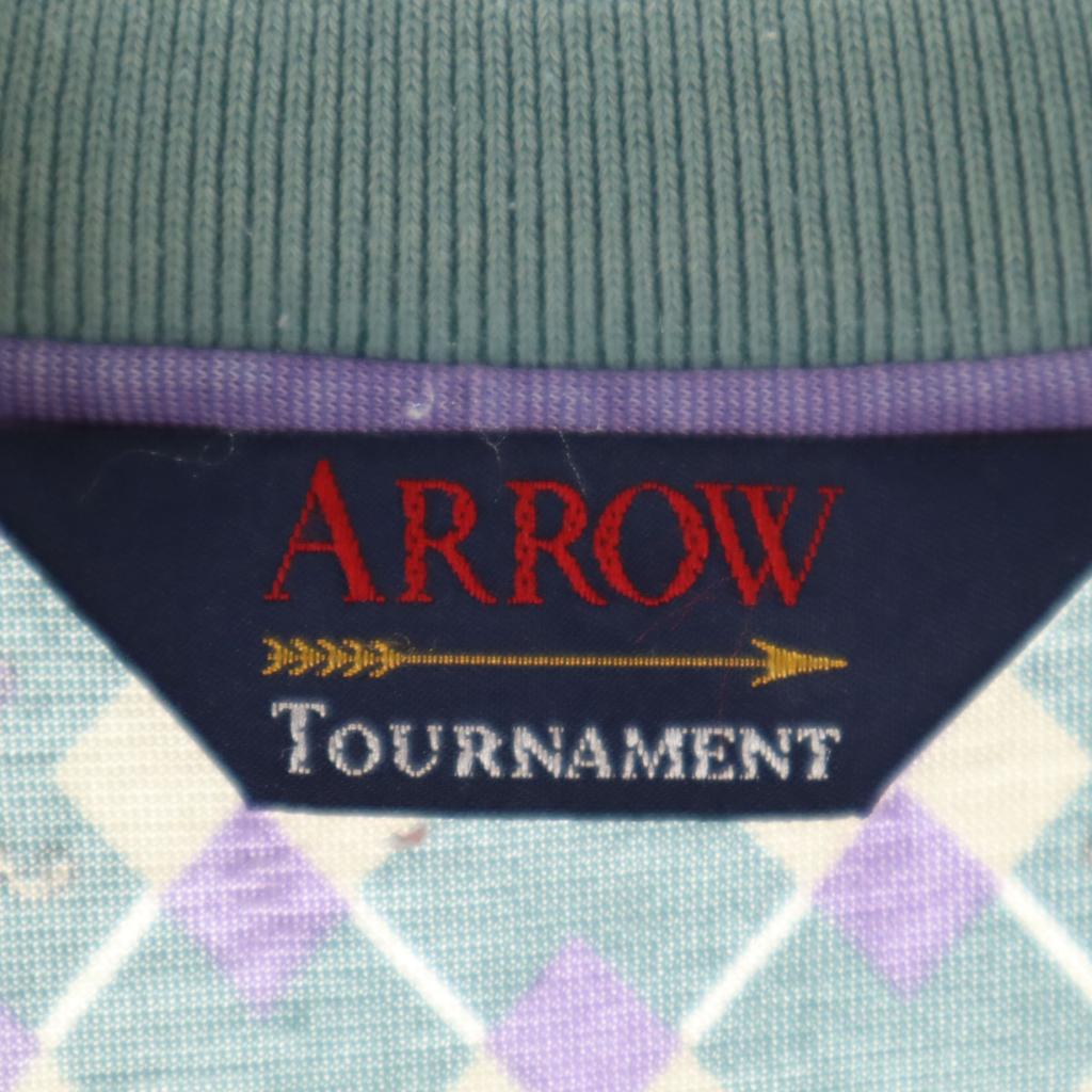 Arrow TOURNAMENT DiamondPattern Short Sleeve Polo Shirt M Men's Used