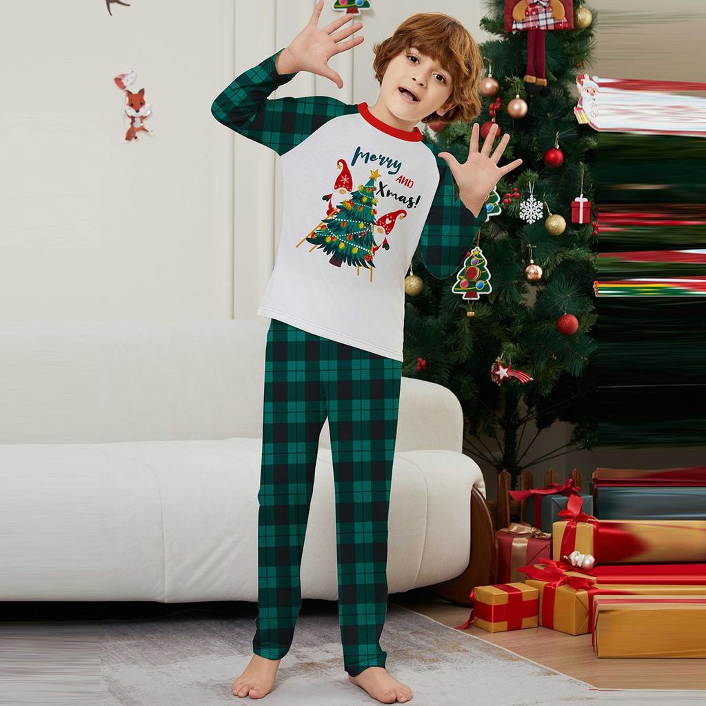 Weihnachten Eltern Kind Familie Set Wohnkultur Weihnachten Pyjamas Zwei Stück Set
