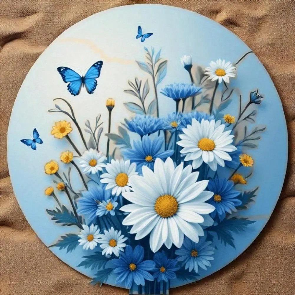 Metal Tin Sign Wall Art Butterflies Leaf Patterns Retro Home Bar Decor Classic Vintage Aesthetic