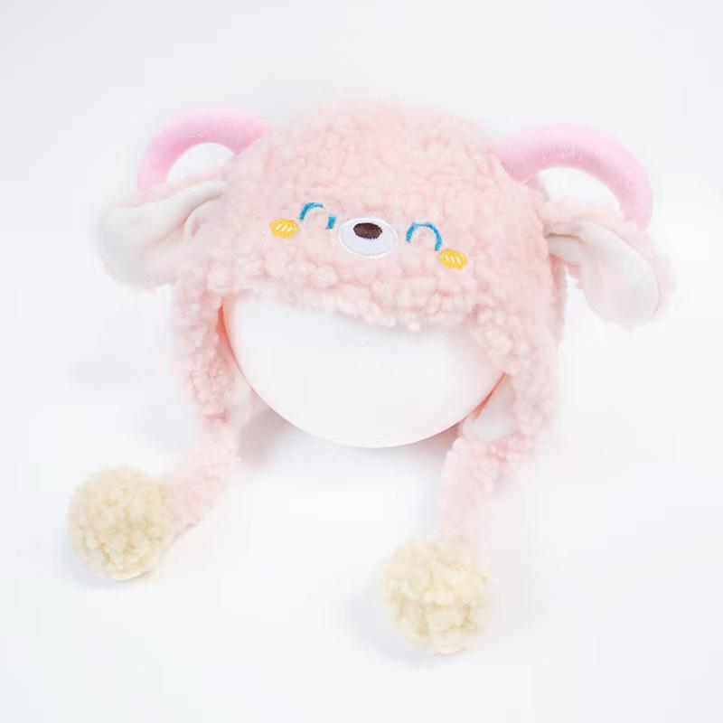 Exclusive Newcomer Offer: Cute Little Sheep Earflap Hat for Babies - Warm and Plush for Autumn/Winter