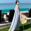 Seaside Atmosphere Long Dress Super Fairy Beach Skirt Women's Summer Sanya Seaside Vacation Dress High-end Suspender Skirt