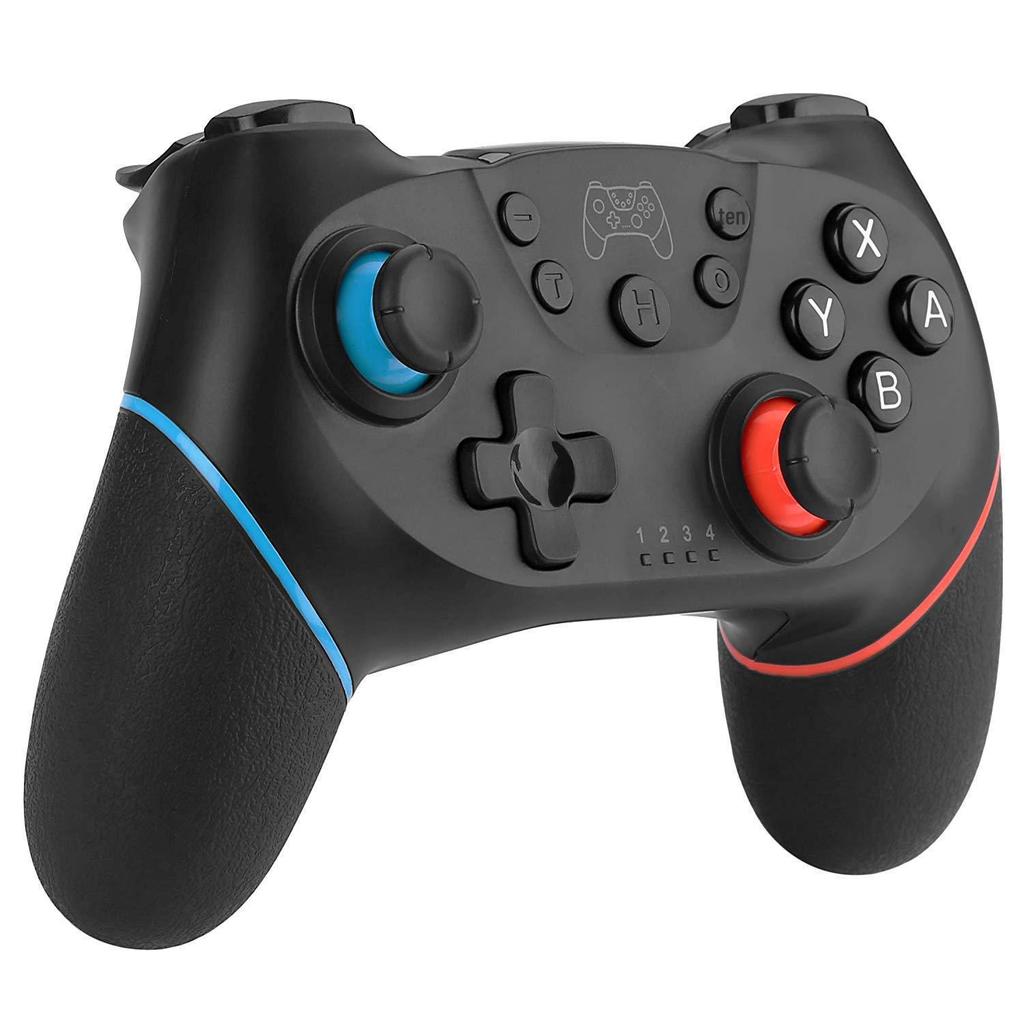 Pro Wireless Bluetooth Controller with Vibration & 6-Axis Somatosensory, Rubber Grip
