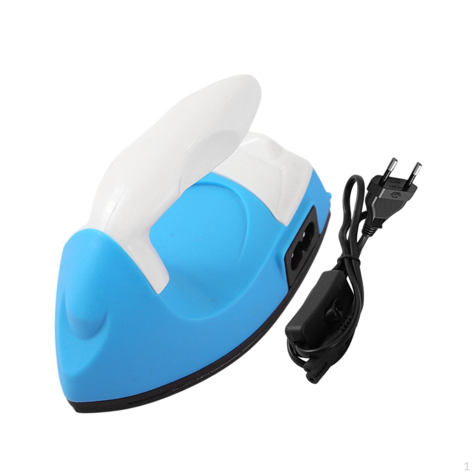 Мини-утюг для рукоделия, стандарт ЕС, детские проекты ручной работы, поделки своими руками, белый синий