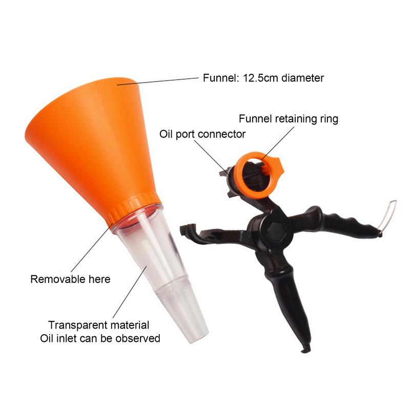 Flexible Oil Funnel Anti-Spill Engine Oil Funnel Auto Maintenance Tools For Transmission Radiator Fluid Motor Coolant Engine Oil