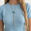 Long Pulling Necklace Choker Sweater Chain Fashion Clavicle Chain  Charm