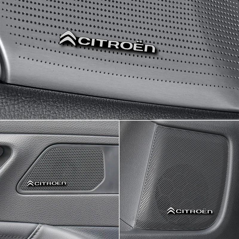 MGHK6 3D Car Audio Stereo Speaker Badge Sticker Decal Accessories For Citroen C1 DS3 C2 C3 C4 Saxo C4L C5 C6 C8 Xsara C3-XR Picasso