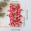 Christmas Decorative Knots 25x25cm Red Velvet Ribbon Bows Large Size Plush Bow Flower Craft Christmas Tree Ornaments Deco Noel